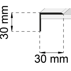 SA14 Mattsvart 30x30 mm