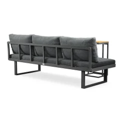 Samira Fällbar Utesoffa med soffbord - Solsäng i aluminium