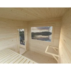 Sanna 7,4 m² Fristående Byggsats med Pulpettak