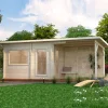 Sanna 13,5 m² Fristående Byggsats med Pulpettak