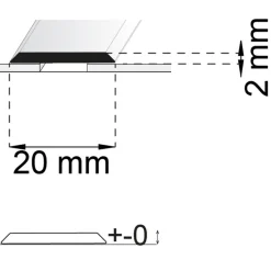 SA25 RF 100 cm 20 mm SB
