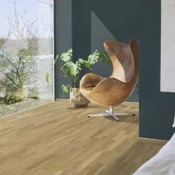 Senja Natural Oak, Mattlackat 3-Stavs Parkettgolv