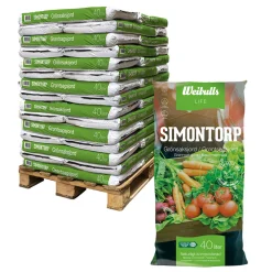 Simontorp Planteringsjord KRAV på Pall 1560 L