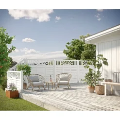 Skärm Rosmarin Vit 2 Jabo 3575 Bygghemma.se