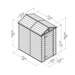 Skylight Pent 2,1 m²
