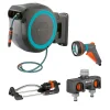 Slangbox XL 35 m Turkos Med Vattenspridare & Sprinklerpistol