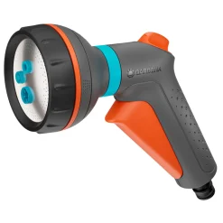 Slangbox XL 35 m Vit Med Vattenspridare & Sprinklerpistol