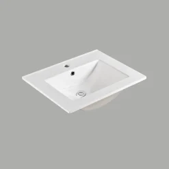 Slim Svart Ek 60 med Lådor och Spegel Luna LED