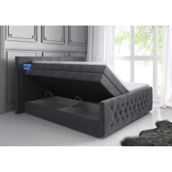 Sängpaket Franco Lyx 180x200 med Förvaring och LED-belysning