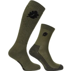 Socka + Linersocka Merinoull Grön