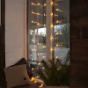 Star Curtain Hängande Gardinslinga med Stjärnor LED