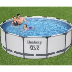 Steel Pro Max Ø3,66m 100cm Stålramspool Ovanmark med Filterpump