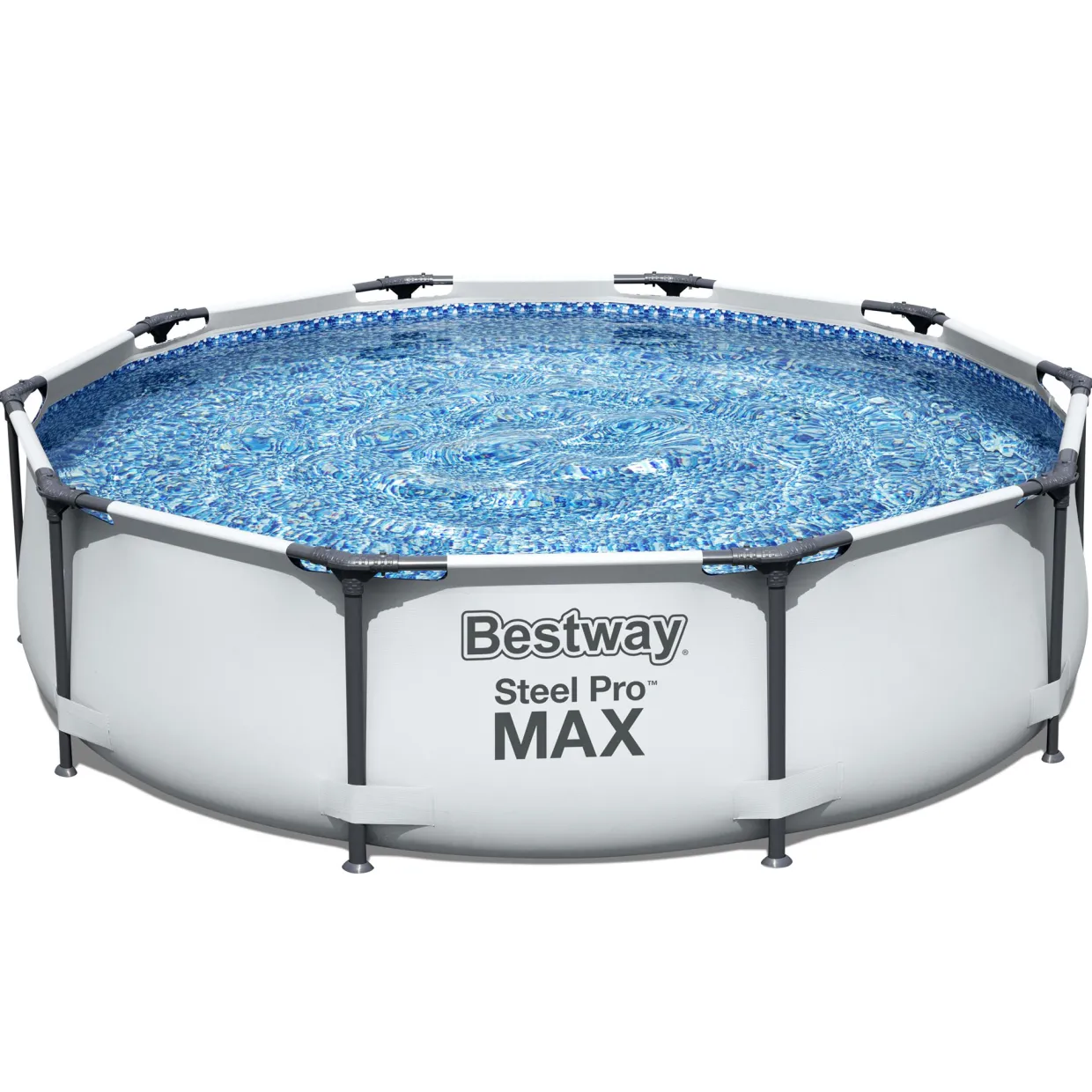 Steel Pro Max Ø3m Stålramspool Ovanmark med Filterpump