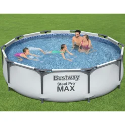 Steel Pro Max Ø3m Stålramspool Ovanmark med Filterpump