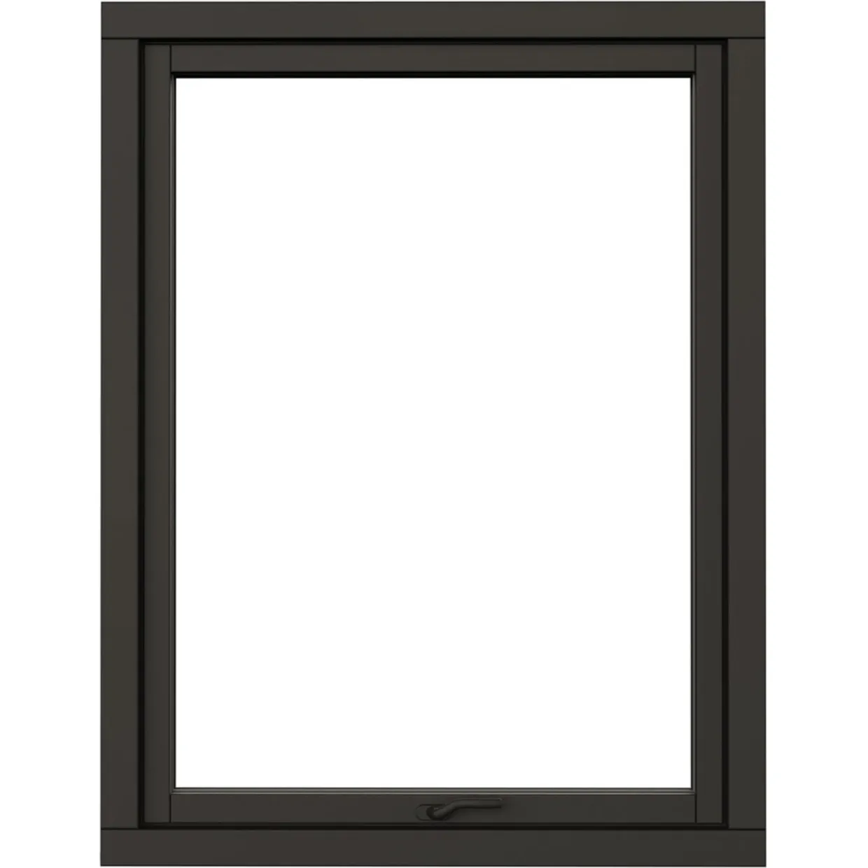 Svanenmärkt NTech 3-Glas Aluminium BlackLine Svart