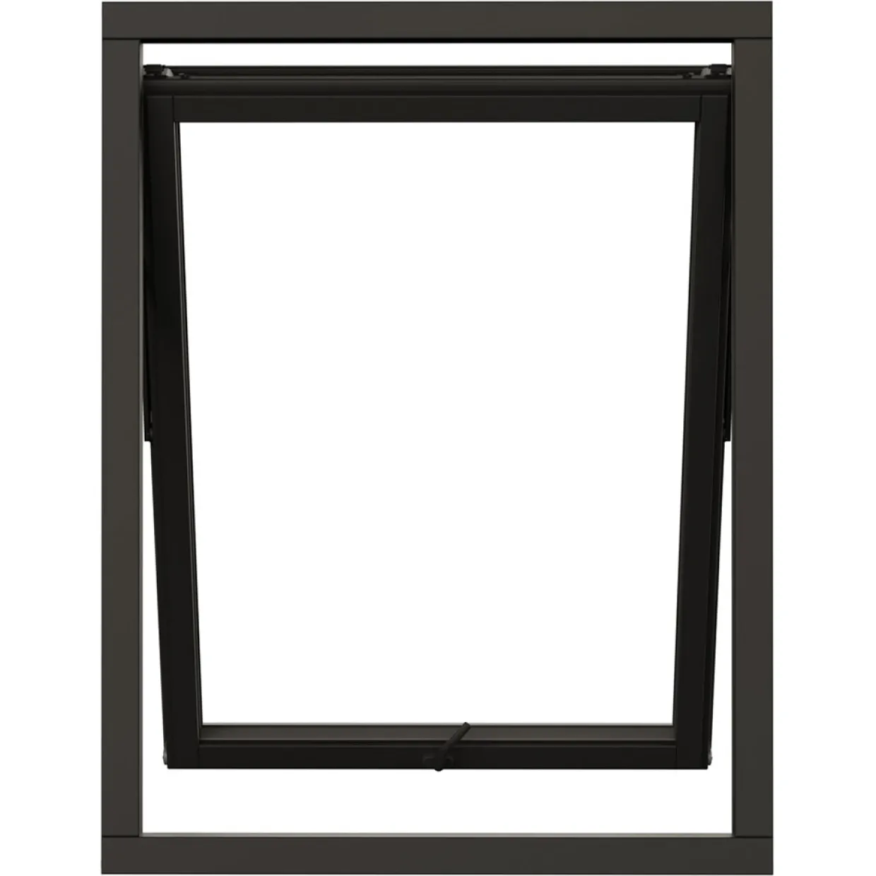 Svanenmärkt NTech 3-Glas Aluminium BlackLine Svart