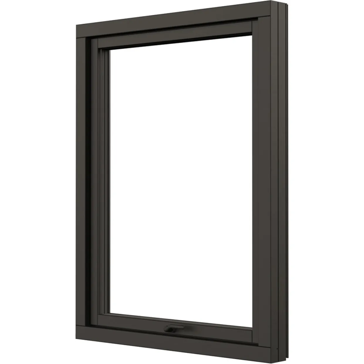 Svanenmärkt NTech 3-Glas Aluminium BlackLine Svart