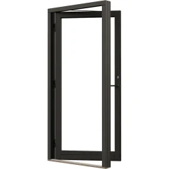 Svanenmärkt NTech Helglasad Aluminium BlackLine Svart