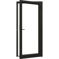 Svanenmärkt NTech Helglasad Aluminium BlackLine Svart