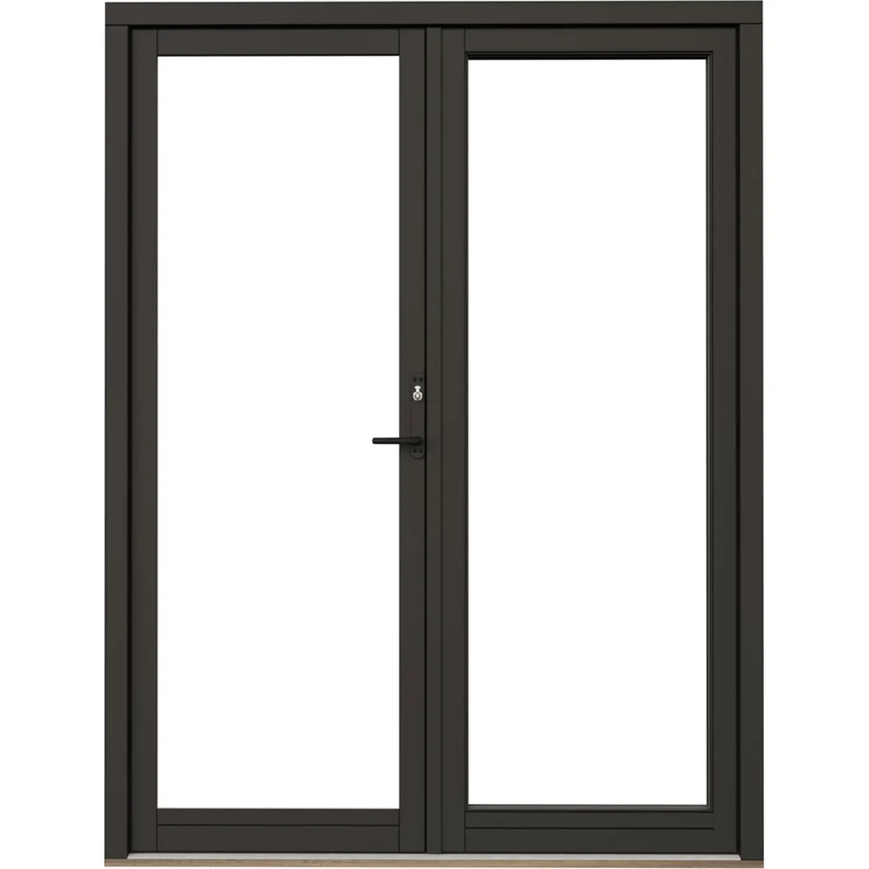Svanenmärkt NTech Helglasad Aluminium BlackLine Svart