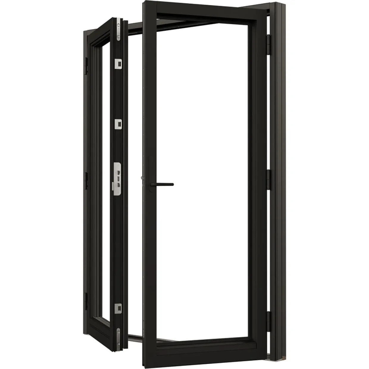 Svanenmärkt NTech Helglasad Aluminium BlackLine Svart
