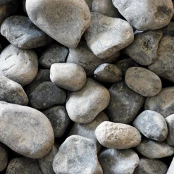 Svart Pebbles 25-40 mm, 1000 kg Säck