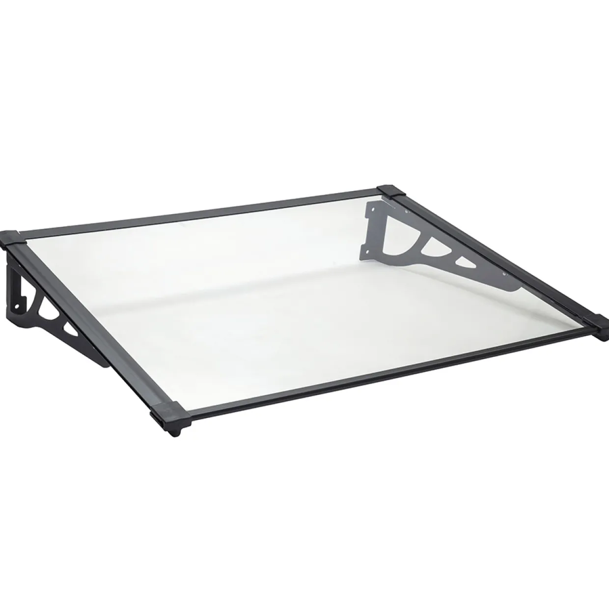 Svart Aluminium Polykarbonat 120x90 cm