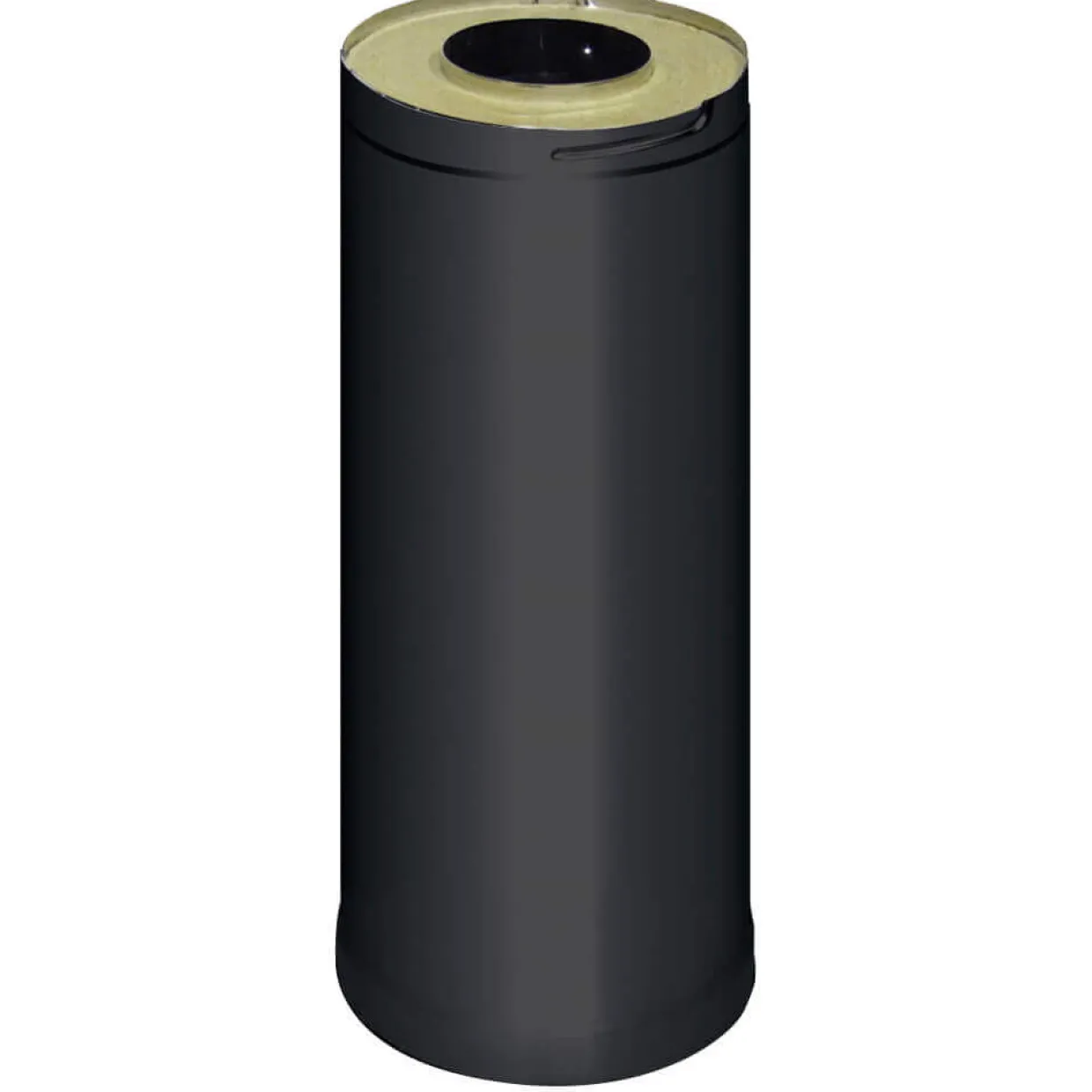 Svart 500 mm för Stålskorsten
