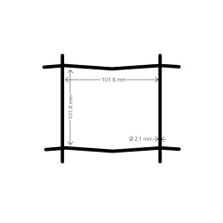 Svart 20x0,6 m Med Maskor 10x10 cm