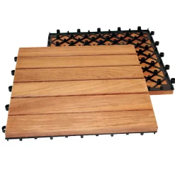 Teak Deltaplattan 30x30 Typ A Höger