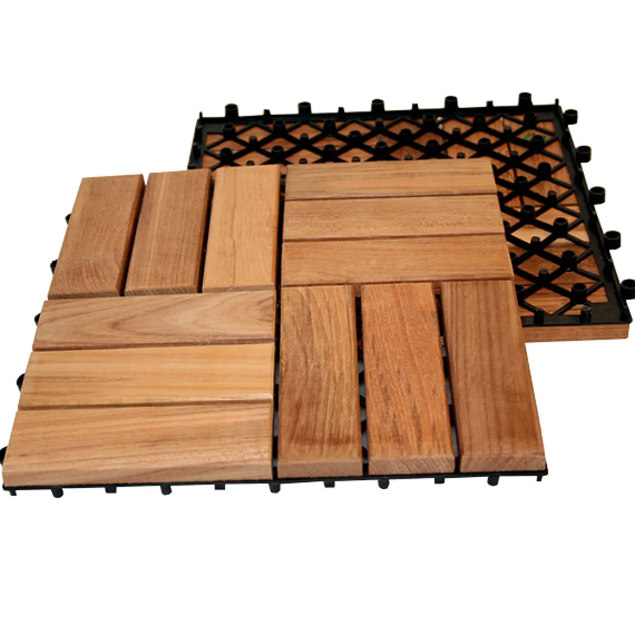 Teak Deltaplattan 30x30 Typ B