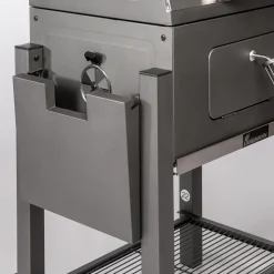 Tennessee Broiler Grilltunna med Fällbara Sidobord & Integrerad Termometer