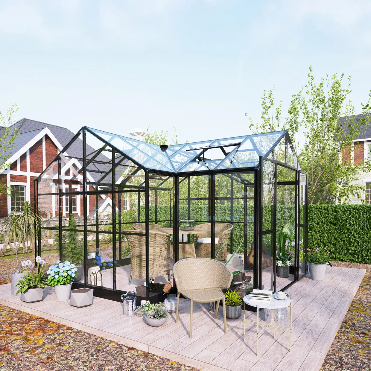 T-Format 11,6m² 4mm Säkerhetsglas