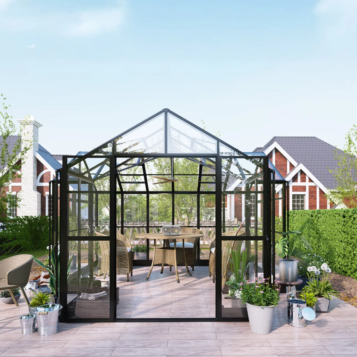 T-Format 11,6m² 4mm Säkerhetsglas