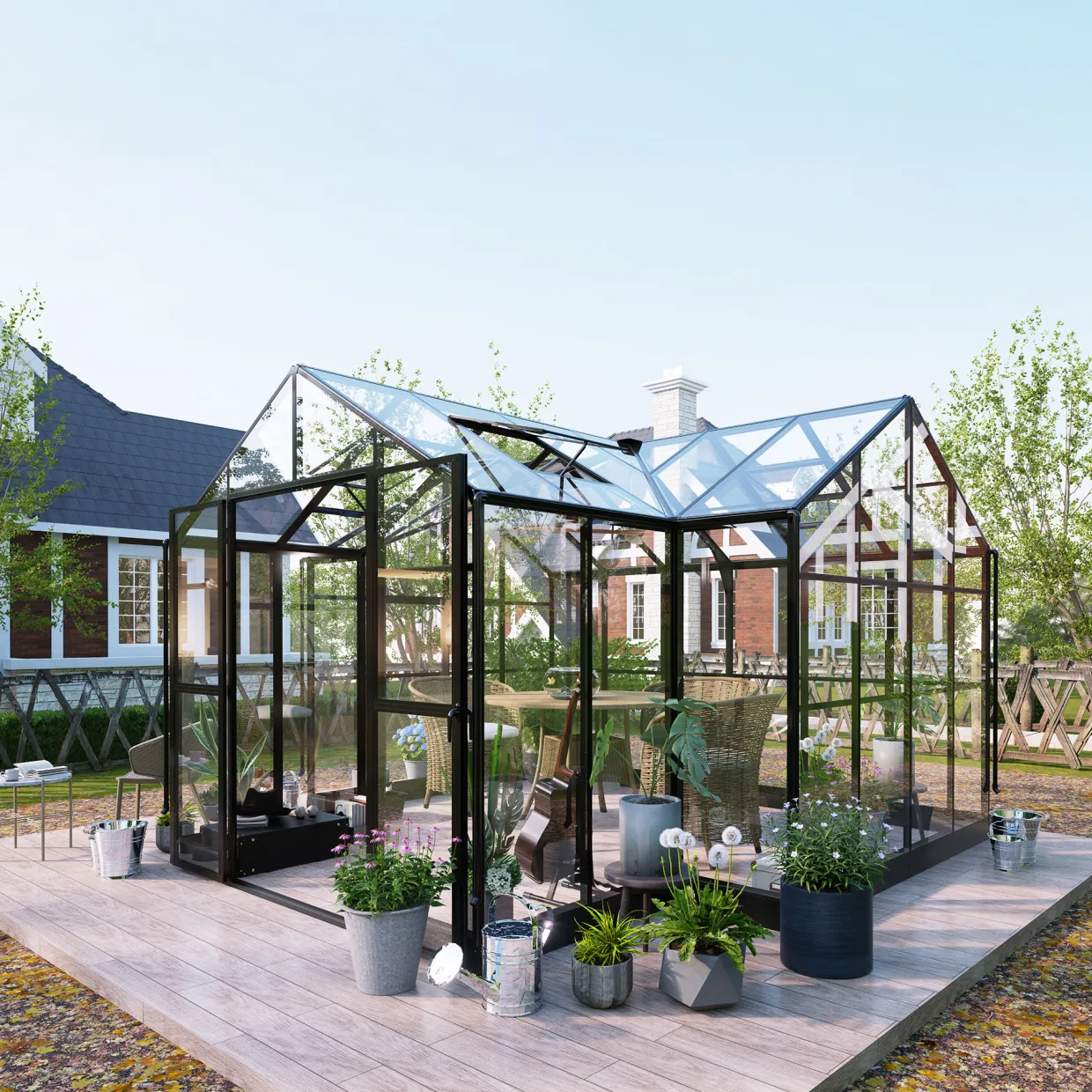 T-Format 11,6m² 4mm Säkerhetsglas