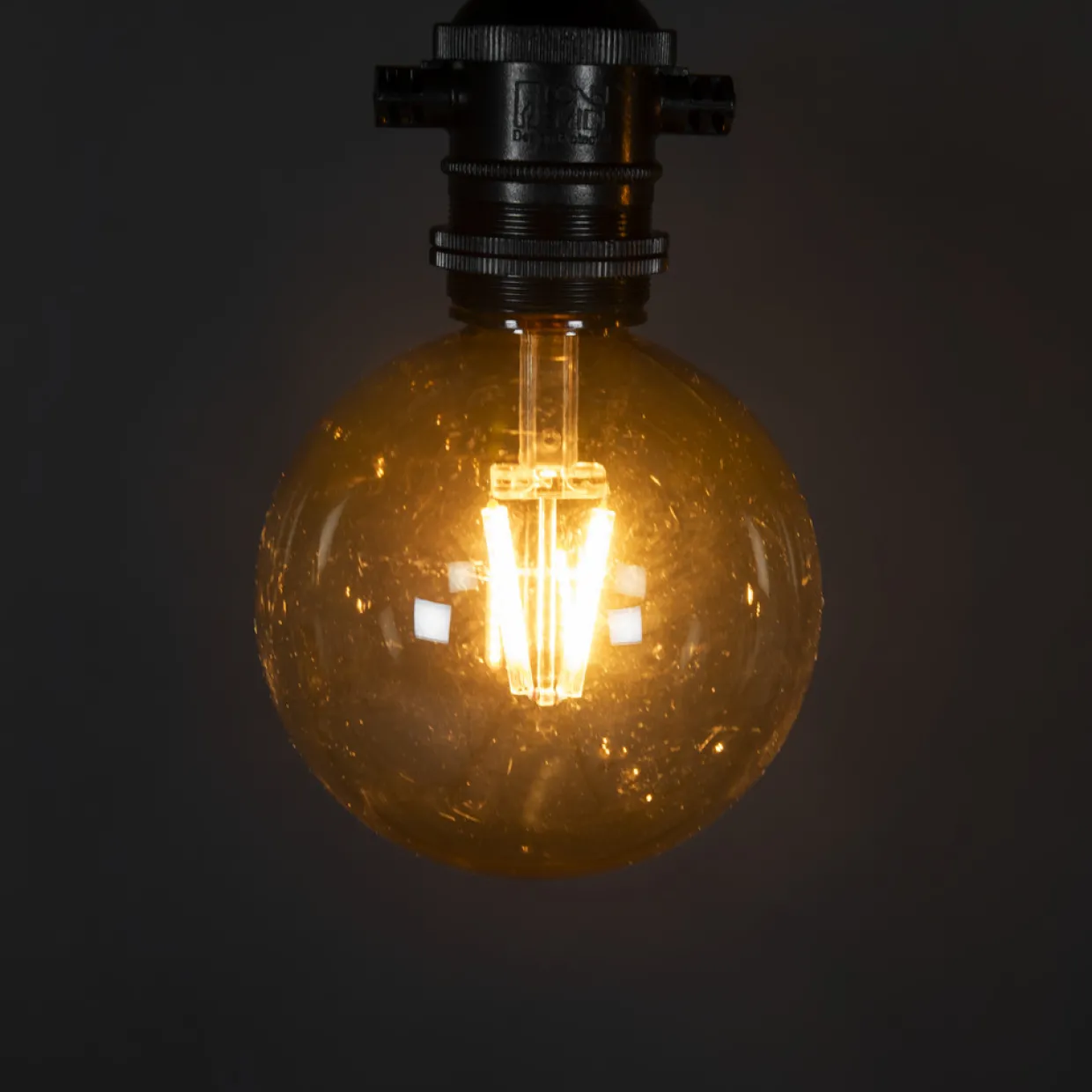 till Partyslinga Startset E27 10st LED-lampor Amber Rökfärgade