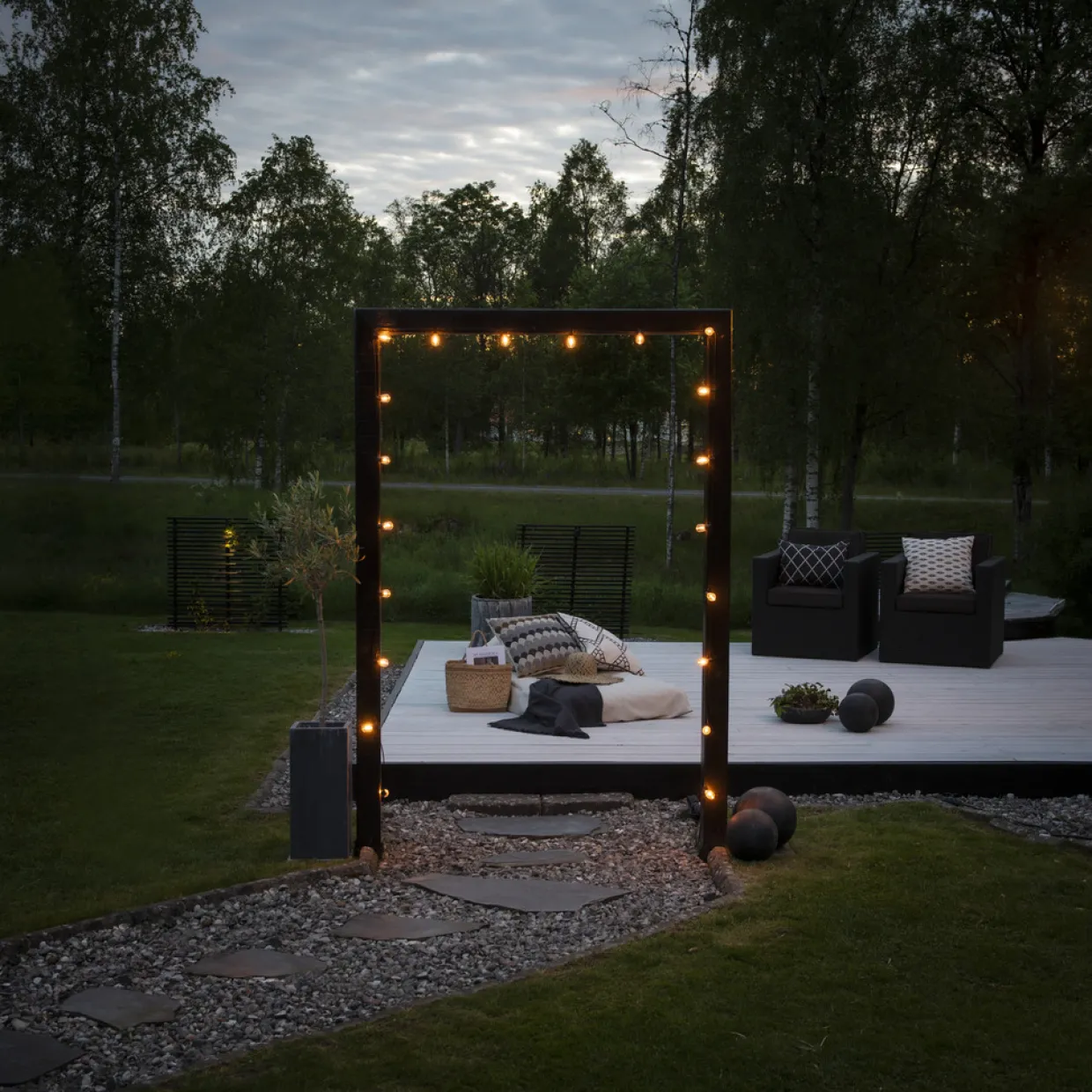 till Partyslinga Startset E27 20st LED-lampor Amber