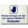 Tillträde till Hagar och Djur