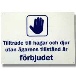 Tillträde till Hagar och Djur