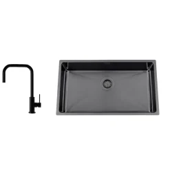 Titan 730 X med Köksblandare Steel Accent Square Shadow