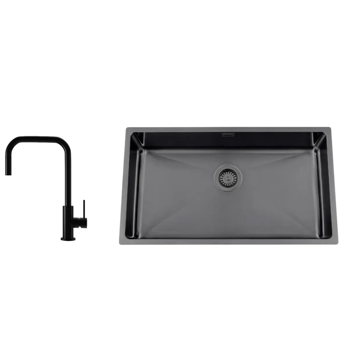 Titan 730 X med Köksblandare Steel Accent Square Shadow