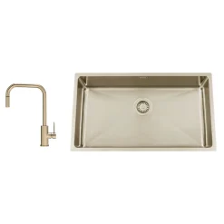 Titan 730 X med Köksblandare Steel Accent Square D