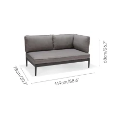 TOPAZ vänster/höger 2-sitssoffa