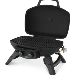 TQ285-1 Bärbar Grill i Rostfritt Stål & Gjutjärnsgaller