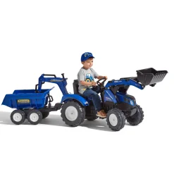 Traktorgrävare inkl. vagn med tipp New Holland