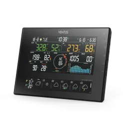 Trådlös W850 Svart Termometer med Wifi & 10 Dagars Prognos