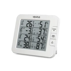 Trådlös W210 Vit Termometer med Multifunktionell Display
