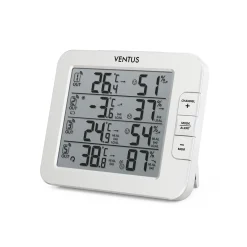 Trådlös W210 Vit Termometer med Multifunktionell Display