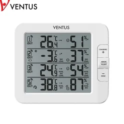 Trådlös W210 Vit Termometer med Multifunktionell Display