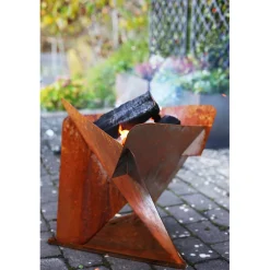 Triangel Inkl Fat Corten 64x64x54 cm